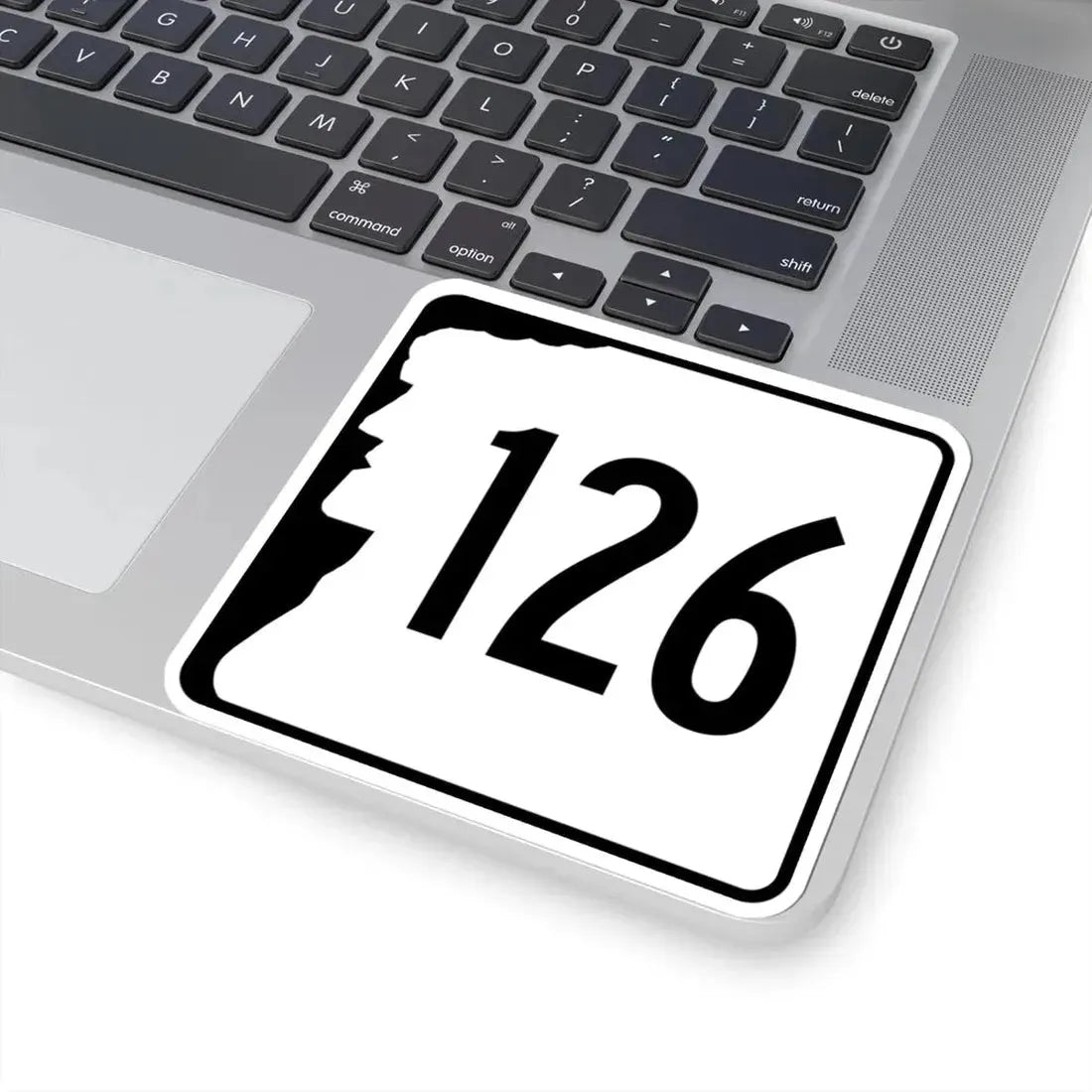 NH Route 126 (New Hampshire) (Road Sign) STICKER Vinyl Kiss-Cut Decal - The Sticker Space