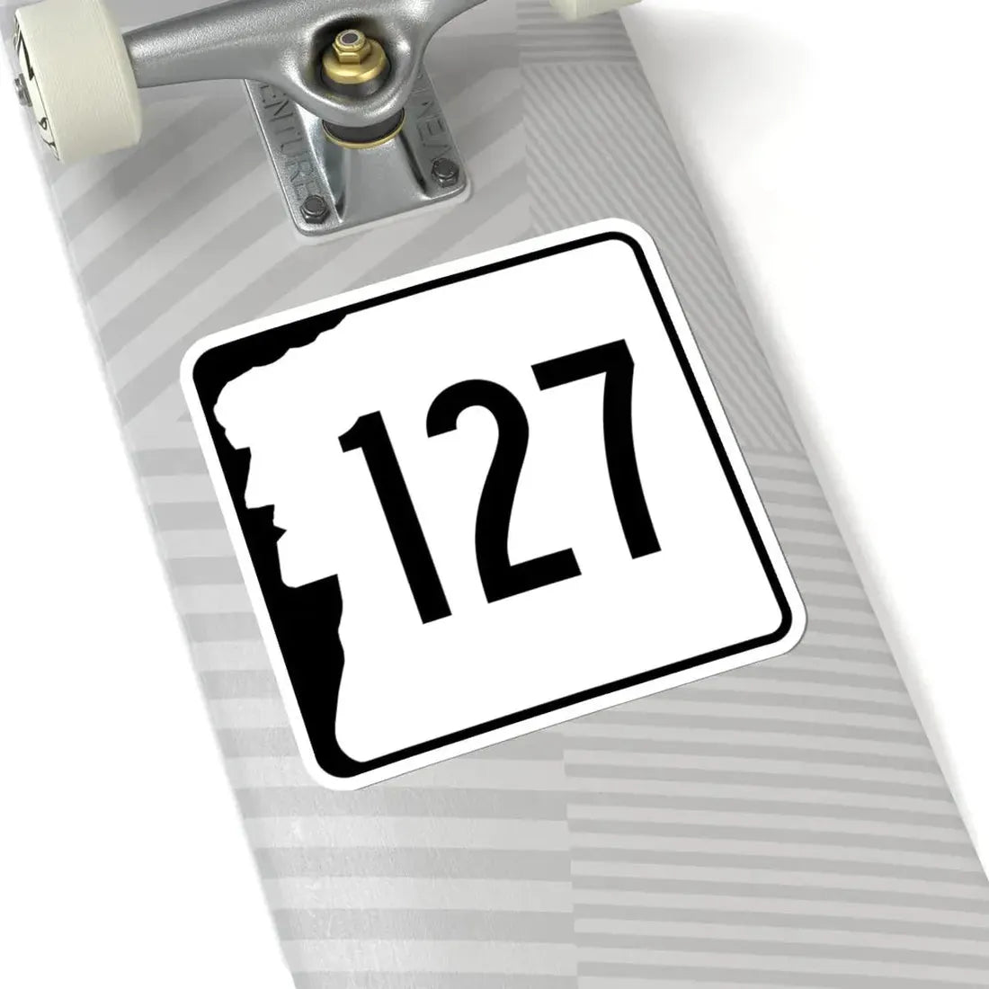 NH Route 127 (New Hampshire) (Road Sign) STICKER Vinyl Kiss-Cut Decal - The Sticker Space