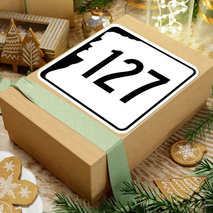 NH Route 127 (New Hampshire) (Road Sign) STICKER Vinyl Kiss-Cut Decal - The Sticker Space