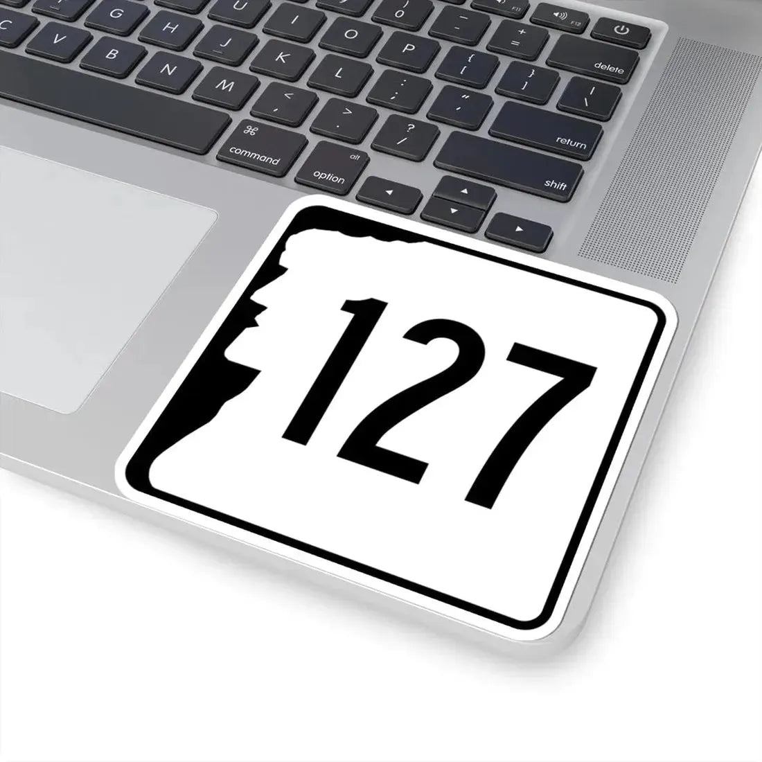 NH Route 127 (New Hampshire) (Road Sign) STICKER Vinyl Kiss-Cut Decal - The Sticker Space