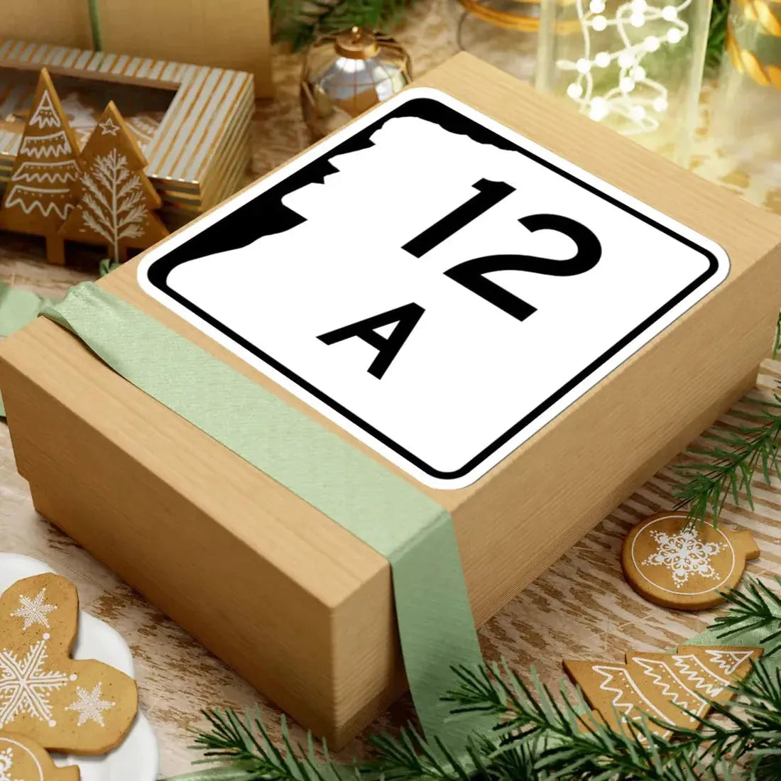 NH Route 12A (New Hampshire) (Road Sign) STICKER Vinyl Kiss-Cut Decal - The Sticker Space