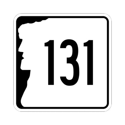 NH Route 131 (New Hampshire) (Road Sign) STICKER Vinyl Kiss-Cut Decal 6 Inch White - The Sticker Space