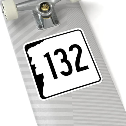 NH Route 132 (New Hampshire) (Road Sign) STICKER Vinyl Kiss-Cut Decal - The Sticker Space