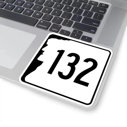NH Route 132 (New Hampshire) (Road Sign) STICKER Vinyl Kiss-Cut Decal - The Sticker Space