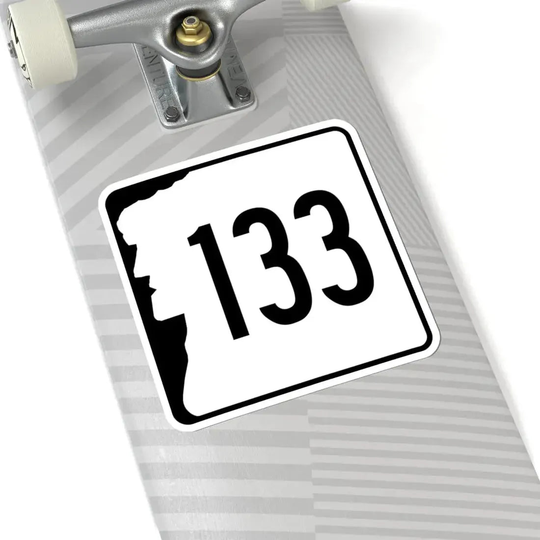 NH Route 133 (New Hampshire) (Road Sign) STICKER Vinyl Kiss-Cut Decal - The Sticker Space