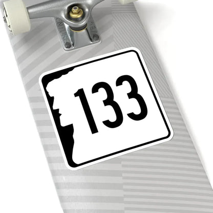 NH Route 133 (New Hampshire) (Road Sign) STICKER Vinyl Kiss-Cut Decal - The Sticker Space