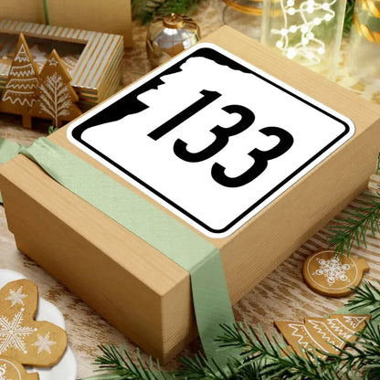 NH Route 133 (New Hampshire) (Road Sign) STICKER Vinyl Kiss-Cut Decal - The Sticker Space