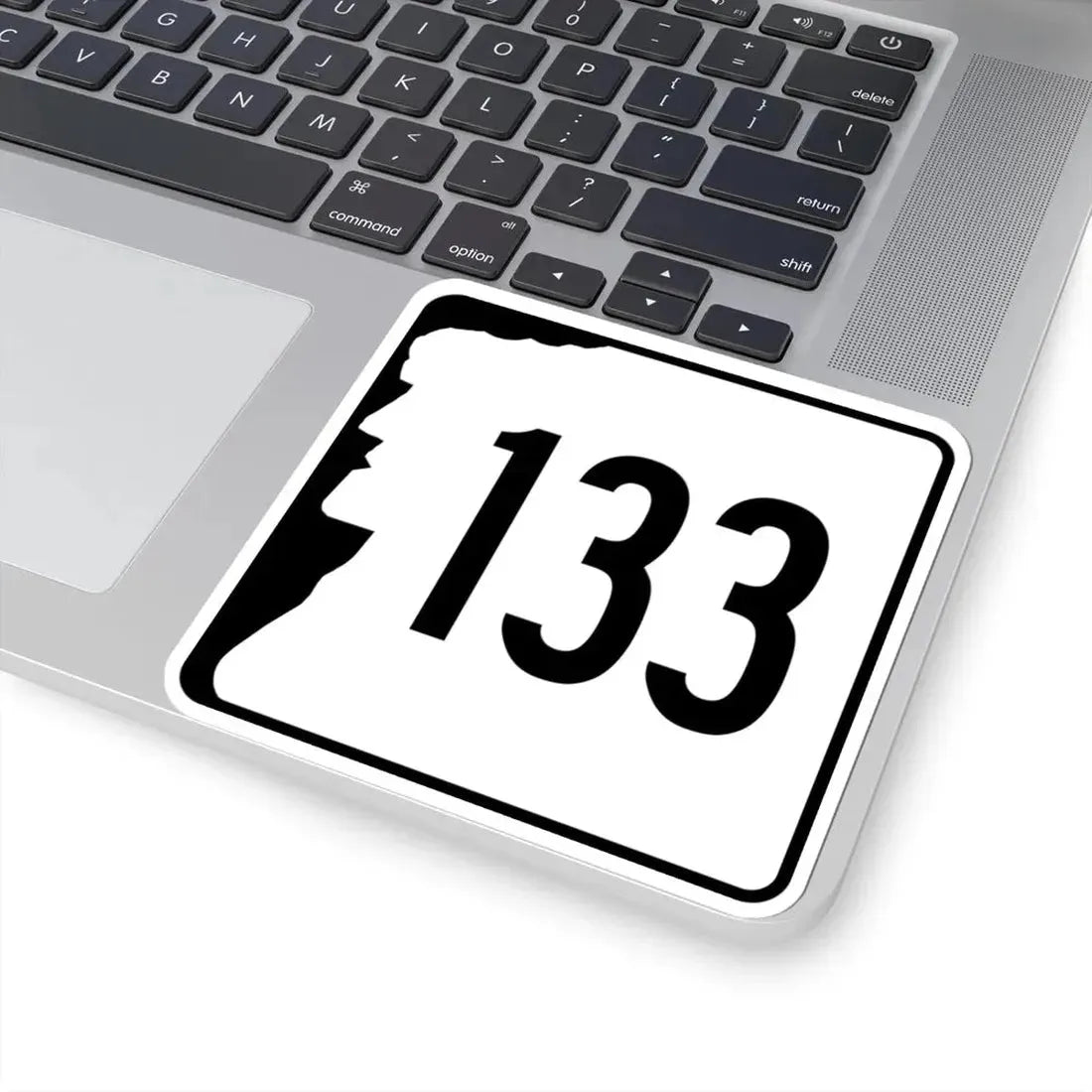 NH Route 133 (New Hampshire) (Road Sign) STICKER Vinyl Kiss-Cut Decal - The Sticker Space