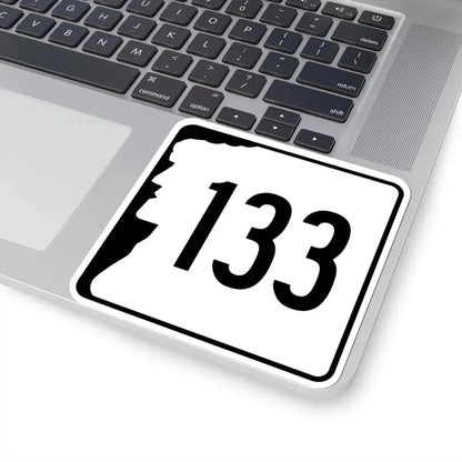 NH Route 133 (New Hampshire) (Road Sign) STICKER Vinyl Kiss-Cut Decal - The Sticker Space