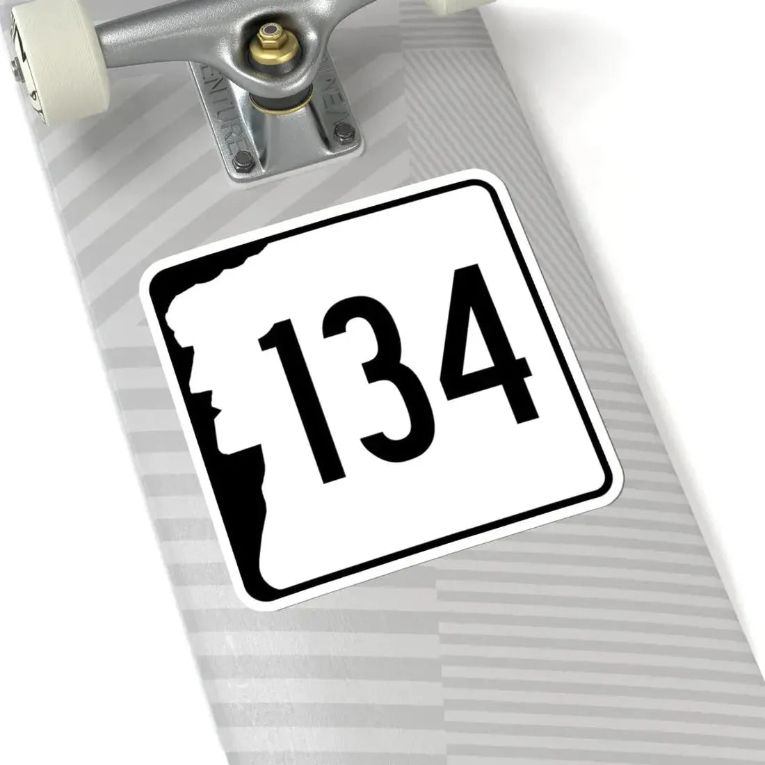 NH Route 134 (New Hampshire) (Road Sign) STICKER Vinyl Kiss-Cut Decal - The Sticker Space