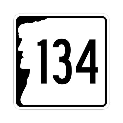 NH Route 134 (New Hampshire) (Road Sign) STICKER Vinyl Kiss-Cut Decal - The Sticker Space