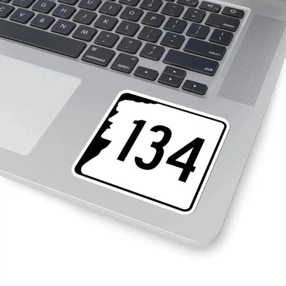 NH Route 134 (New Hampshire) (Road Sign) STICKER Vinyl Kiss-Cut Decal - The Sticker Space
