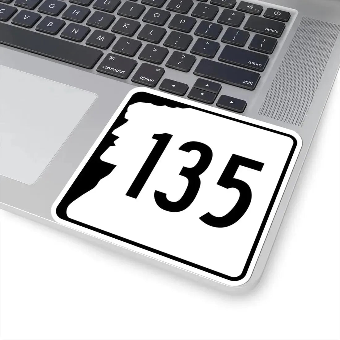 NH Route 135 (New Hampshire) (Road Sign) STICKER Vinyl Kiss-Cut Decal - The Sticker Space
