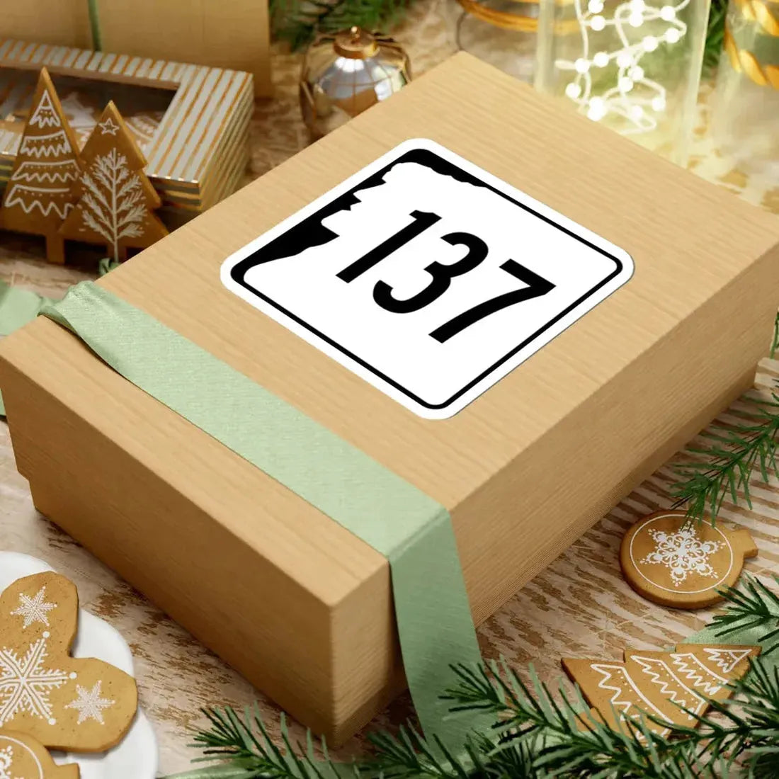 NH Route 137 (New Hampshire) (Road Sign) STICKER Vinyl Kiss-Cut Decal - The Sticker Space