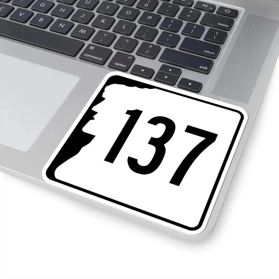 NH Route 137 (New Hampshire) (Road Sign) STICKER Vinyl Kiss-Cut Decal - The Sticker Space