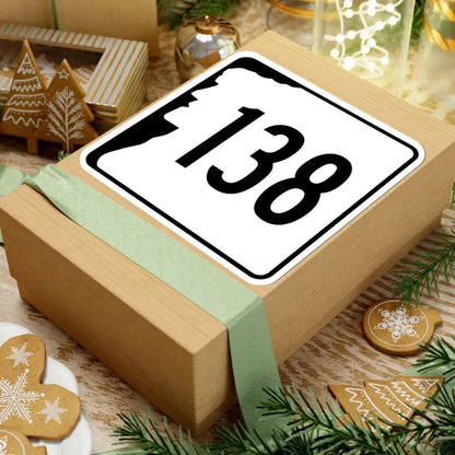 NH Route 138 (New Hampshire) (Road Sign) STICKER Vinyl Kiss-Cut Decal - The Sticker Space