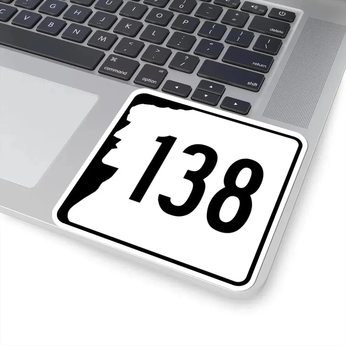 NH Route 138 (New Hampshire) (Road Sign) STICKER Vinyl Kiss-Cut Decal - The Sticker Space