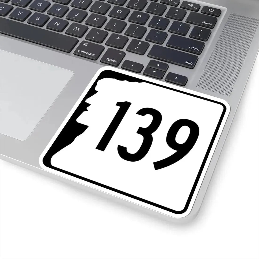 NH Route 139 (New Hampshire) (Road Sign) STICKER Vinyl Kiss-Cut Decal - The Sticker Space