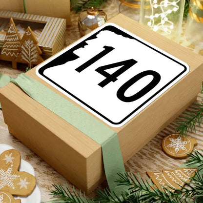 NH Route 140 (New Hampshire) (Road Sign) STICKER Vinyl Kiss-Cut Decal - The Sticker Space