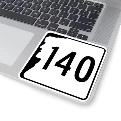NH Route 140 (New Hampshire) (Road Sign) STICKER Vinyl Kiss-Cut Decal - The Sticker Space