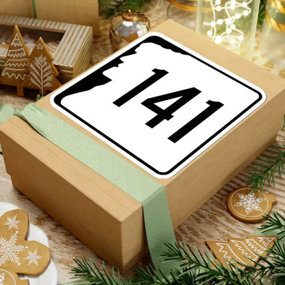 NH Route 141 (New Hampshire) (Road Sign) STICKER Vinyl Kiss-Cut Decal - The Sticker Space