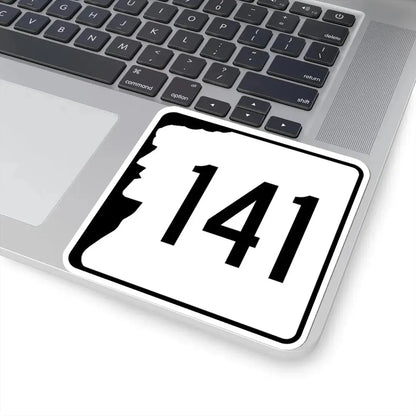 NH Route 141 (New Hampshire) (Road Sign) STICKER Vinyl Kiss-Cut Decal - The Sticker Space