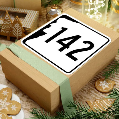 NH Route 142 (New Hampshire) (Road Sign) STICKER Vinyl Kiss-Cut Decal - The Sticker Space