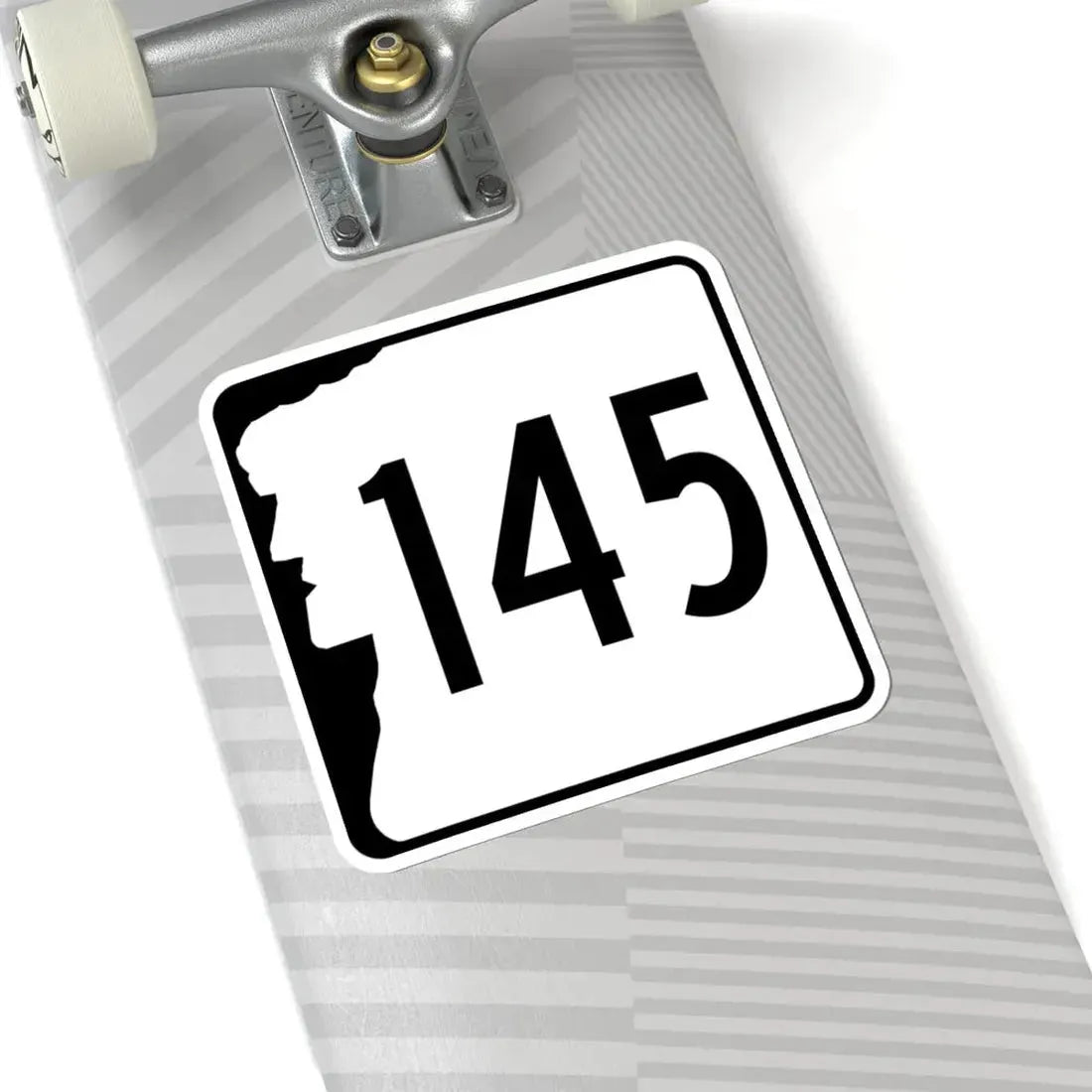 NH Route 145 (New Hampshire) (Road Sign) STICKER Vinyl Kiss-Cut Decal - The Sticker Space