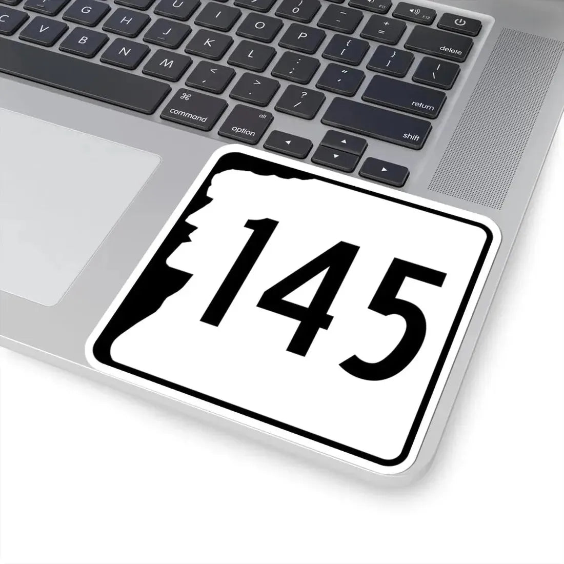 NH Route 145 (New Hampshire) (Road Sign) STICKER Vinyl Kiss-Cut Decal - The Sticker Space