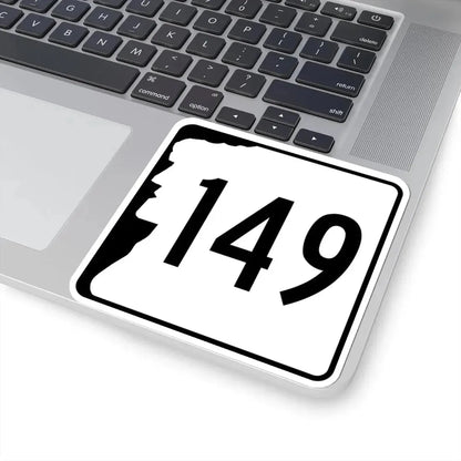NH Route 149 (New Hampshire) (Road Sign) STICKER Vinyl Kiss-Cut Decal - The Sticker Space