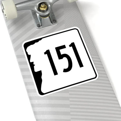 NH Route 151 (New Hampshire) (Road Sign) STICKER Vinyl Kiss-Cut Decal - The Sticker Space