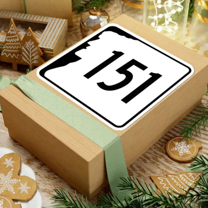 NH Route 151 (New Hampshire) (Road Sign) STICKER Vinyl Kiss-Cut Decal - The Sticker Space