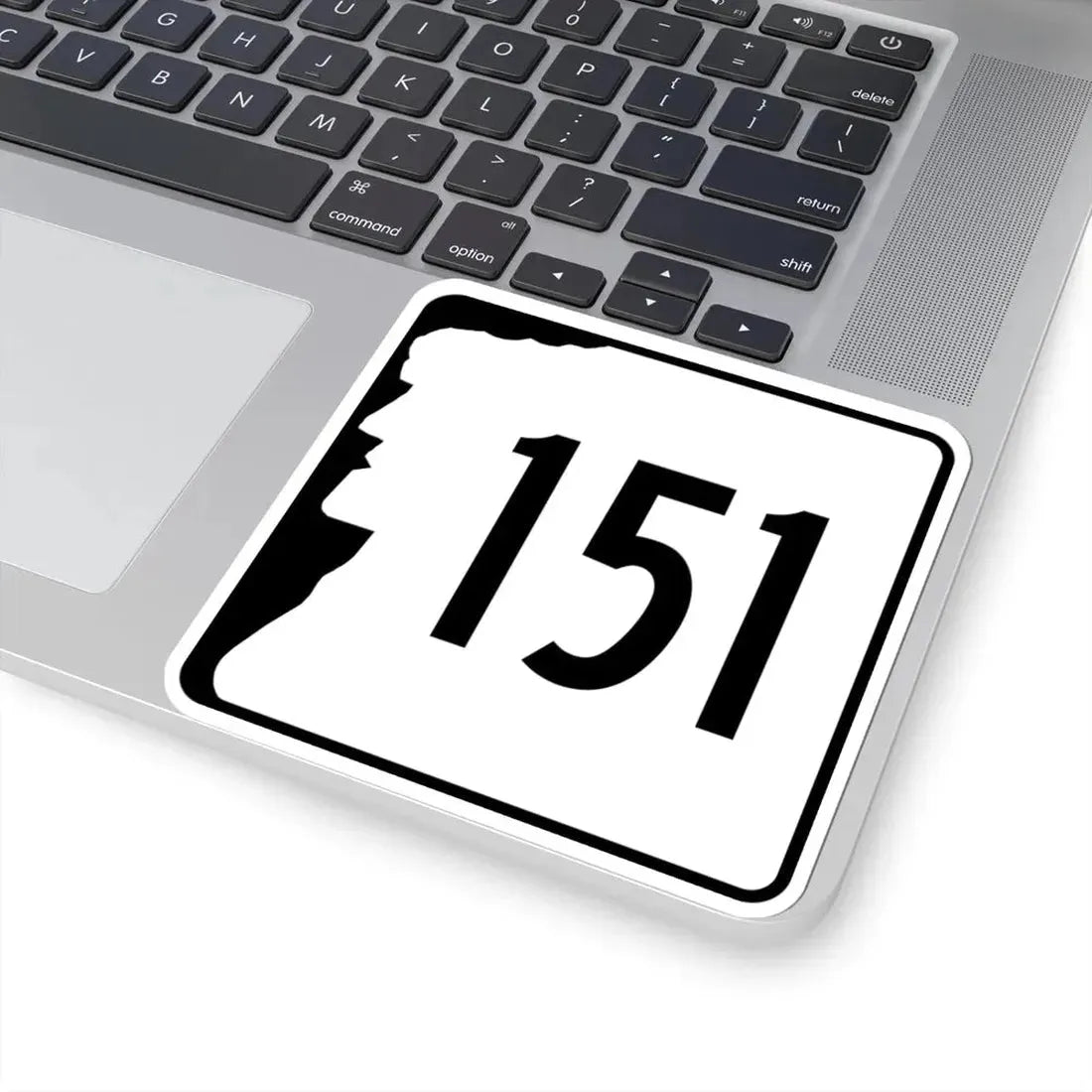 NH Route 151 (New Hampshire) (Road Sign) STICKER Vinyl Kiss-Cut Decal - The Sticker Space