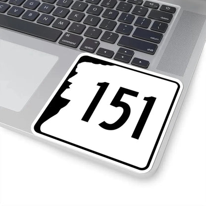NH Route 151 (New Hampshire) (Road Sign) STICKER Vinyl Kiss-Cut Decal - The Sticker Space