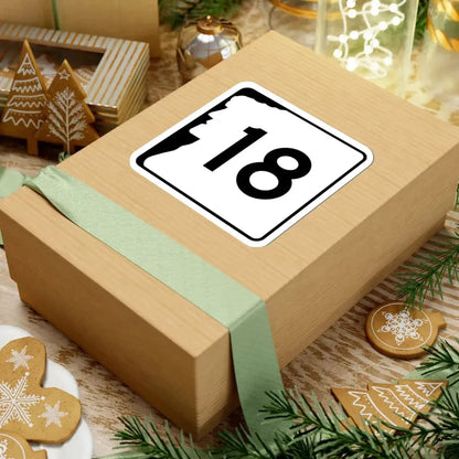 NH Route 18 (New Hampshire) (Road Sign) STICKER Vinyl Kiss-Cut Decal - The Sticker Space