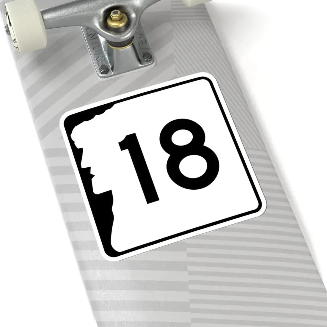 NH Route 18 (New Hampshire) (Road Sign) STICKER Vinyl Kiss-Cut Decal - The Sticker Space