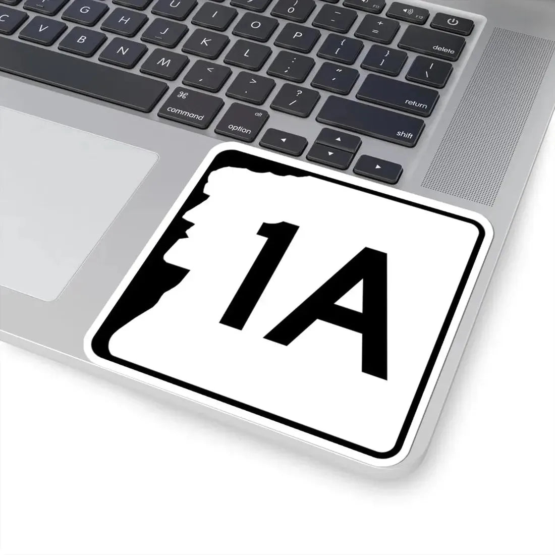 NH Route 1A (New Hampshire) (Road Sign) STICKER Vinyl Kiss-Cut Decal - The Sticker Space