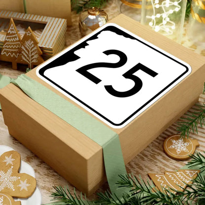 NH Route 25 (New Hampshire) (Road Sign) STICKER Vinyl Kiss-Cut Decal - The Sticker Space