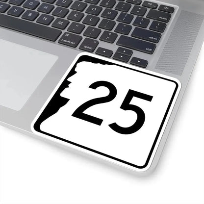 NH Route 25 (New Hampshire) (Road Sign) STICKER Vinyl Kiss-Cut Decal - The Sticker Space