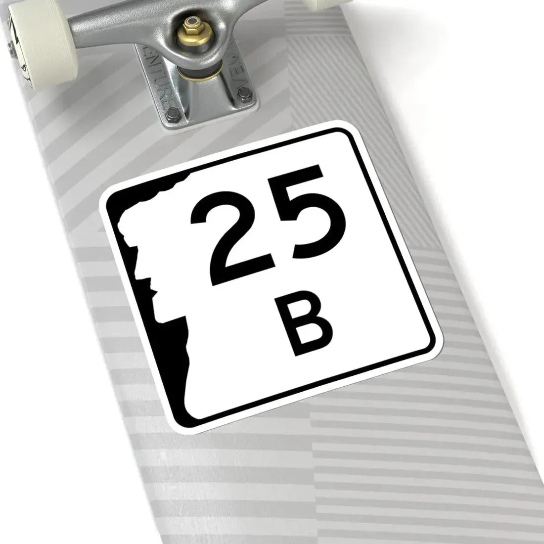 NH Route 25B (New Hampshire) (Road Sign) STICKER Vinyl Kiss-Cut Decal - The Sticker Space
