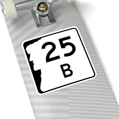 NH Route 25B (New Hampshire) (Road Sign) STICKER Vinyl Kiss-Cut Decal - The Sticker Space