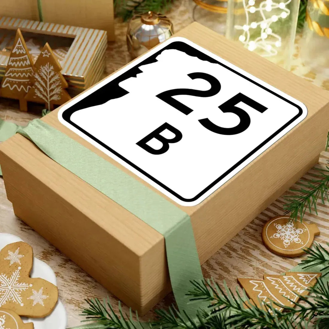 NH Route 25B (New Hampshire) (Road Sign) STICKER Vinyl Kiss-Cut Decal - The Sticker Space