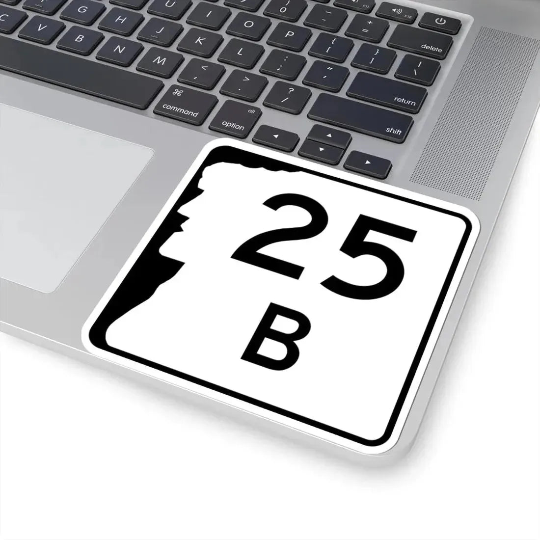 NH Route 25B (New Hampshire) (Road Sign) STICKER Vinyl Kiss-Cut Decal - The Sticker Space