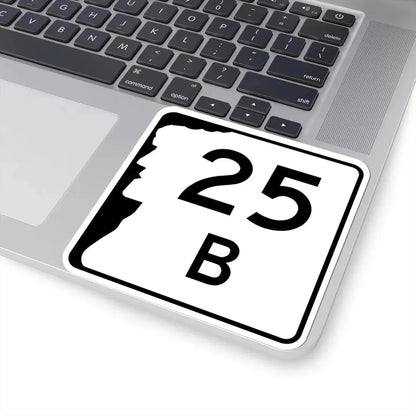 NH Route 25B (New Hampshire) (Road Sign) STICKER Vinyl Kiss-Cut Decal - The Sticker Space