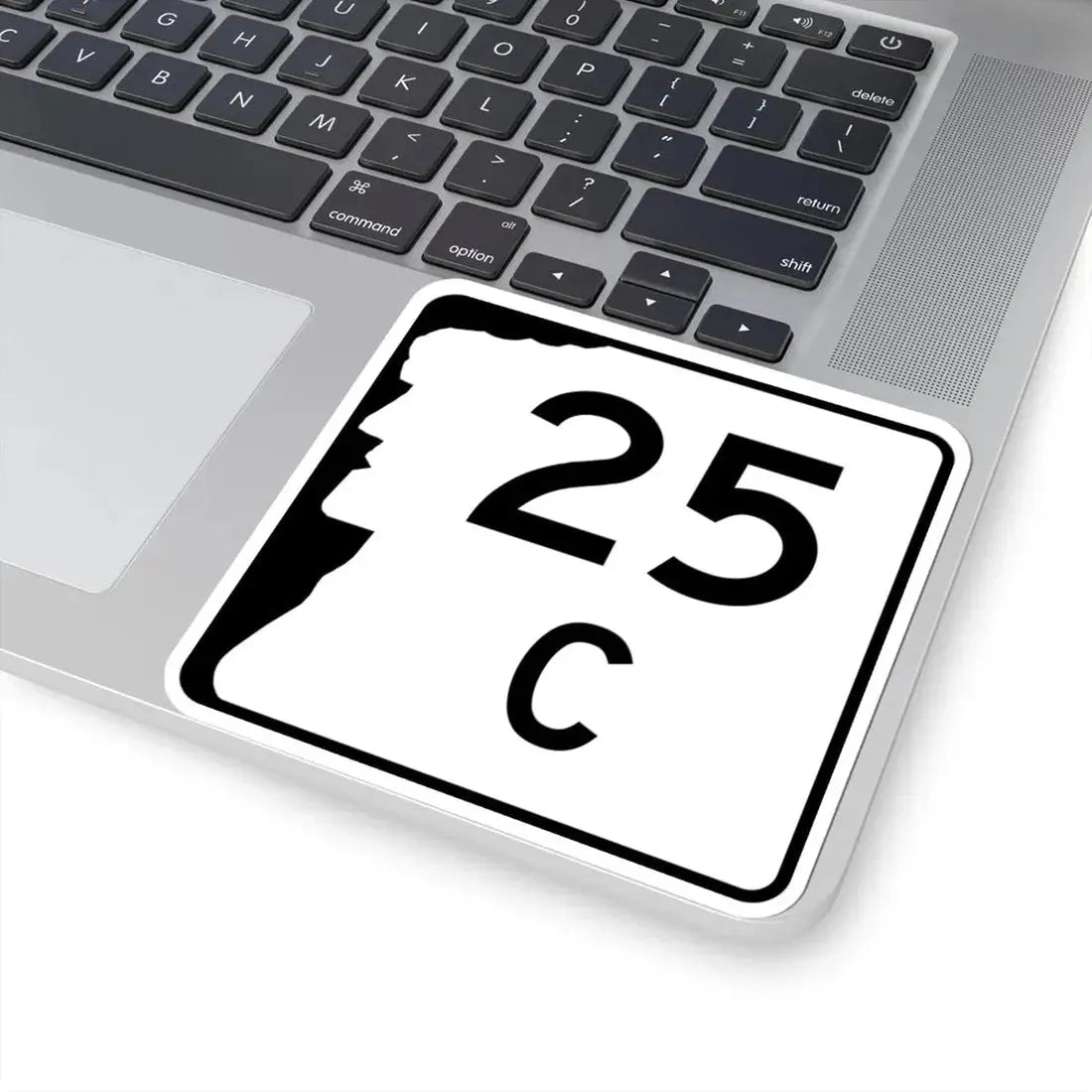 NH Route 25C (New Hampshire) (Road Sign) STICKER Vinyl Kiss-Cut Decal - The Sticker Space