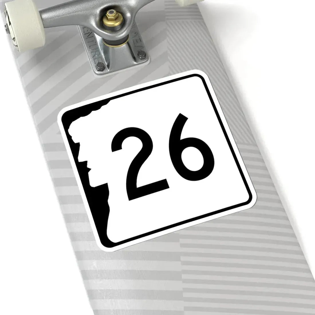 NH Route 26 (New Hampshire) (Road Sign) STICKER Vinyl Kiss-Cut Decal - The Sticker Space
