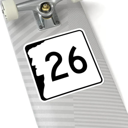 NH Route 26 (New Hampshire) (Road Sign) STICKER Vinyl Kiss-Cut Decal - The Sticker Space