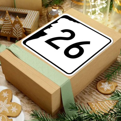 NH Route 26 (New Hampshire) (Road Sign) STICKER Vinyl Kiss-Cut Decal - The Sticker Space