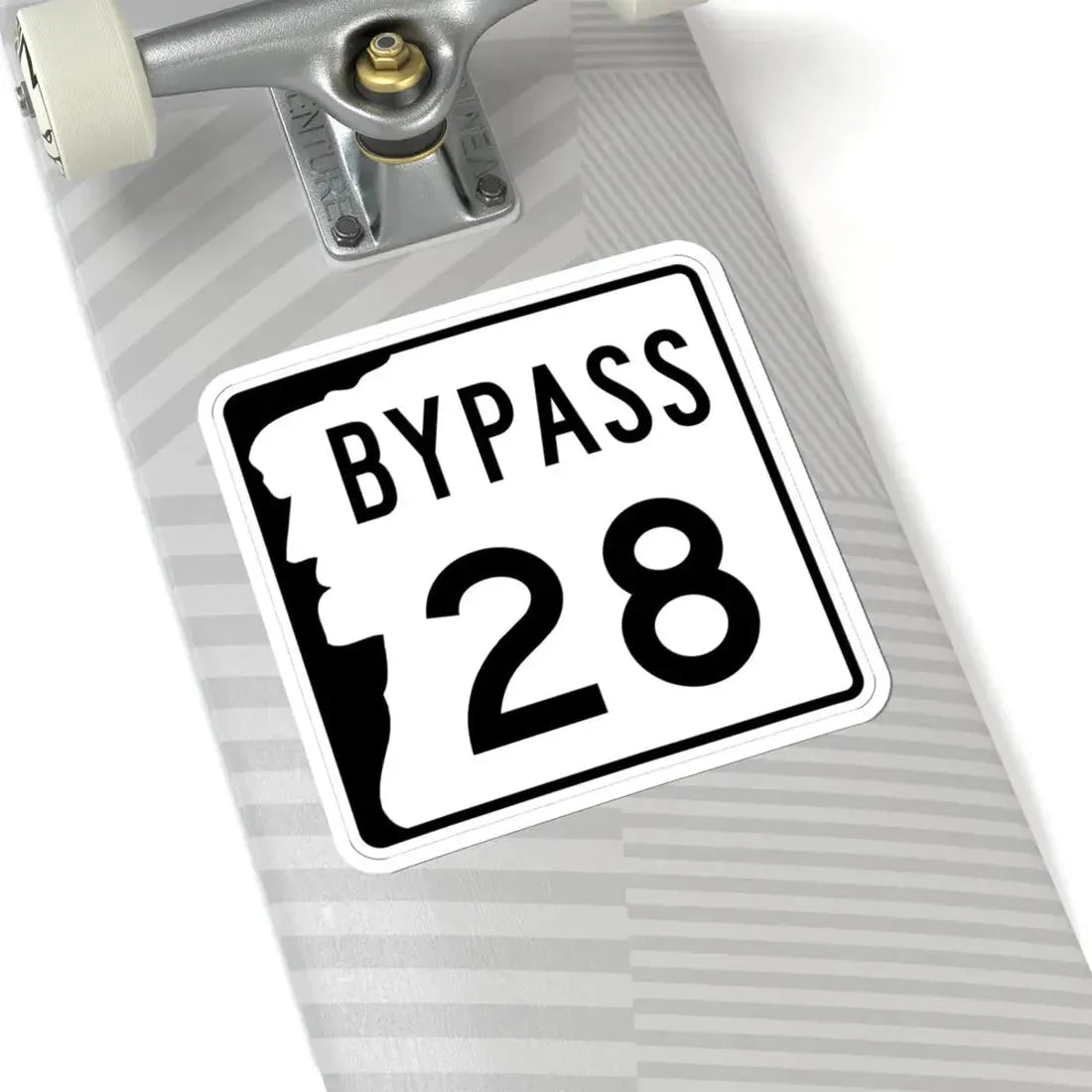 NH Route 28 Bypass (New Hampshire) (Road Sign) STICKER Vinyl Kiss-Cut Decal - The Sticker Space