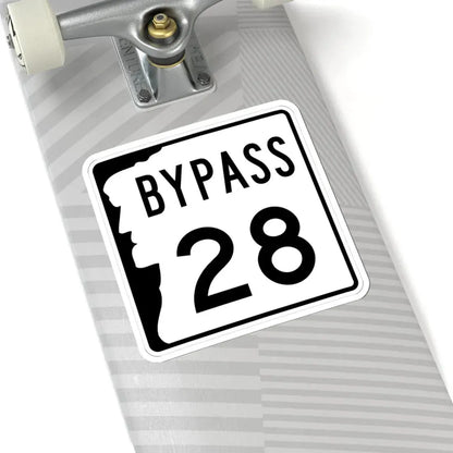 NH Route 28 Bypass (New Hampshire) (Road Sign) STICKER Vinyl Kiss-Cut Decal - The Sticker Space
